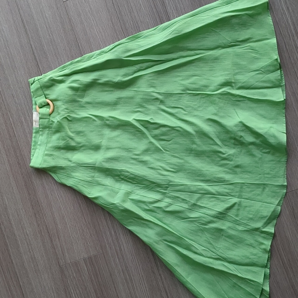 NWT Our Second Natural green skirt